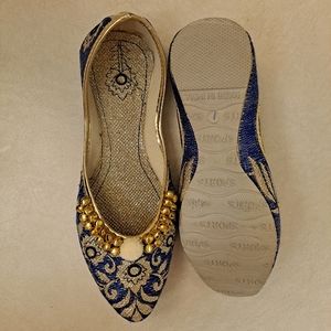 Slip On ethnic wedding soled shoes
